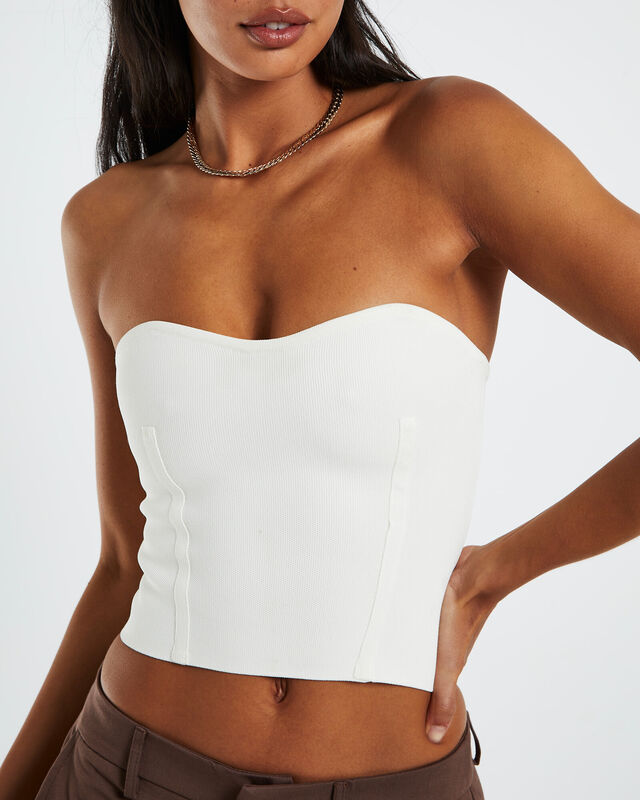 Faye Compact Knit Corset Butter, hi-res image number null