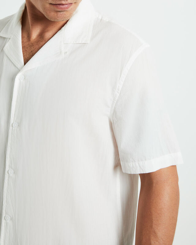Heggie Short Sleeve Resort Shirt White, hi-res image number null