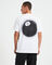 8 Ball Faded Heavyweight Short Sleeve T-Shirt in White