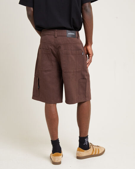 Harper Recycled Carpenter Shorts Coffee Brown
