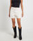 Vinnie Vintage Denim Shorts in Chalk White