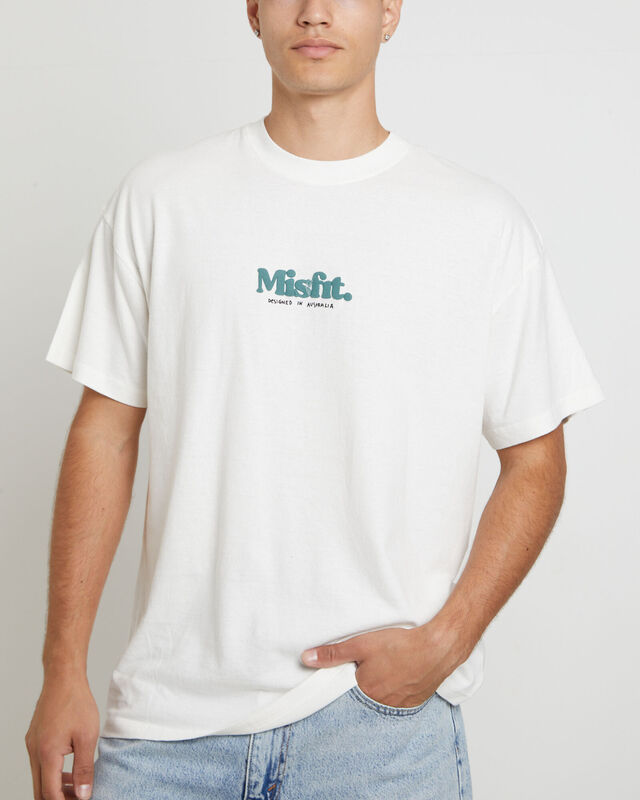 Groomy Short Sleeve T-Shirt in Pigment Thrift White, hi-res image number null