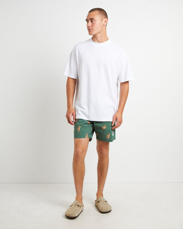 Rising Sun Trunk Shorts in Green, hi-res image number null
