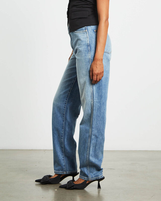 Sade Baggy Denim Jeans in Phase Blue, hi-res image number null