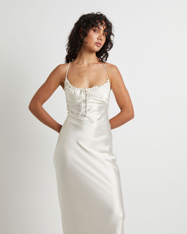Ruby Romantic Slip Maxi Dress in Ivory, hi-res image number null