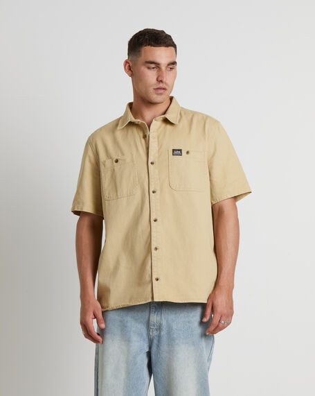 Lee Worker Short Sleeve Shirt in Union Stone