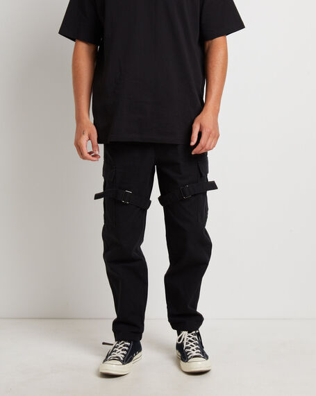 Chicane Cargo Pants in Black