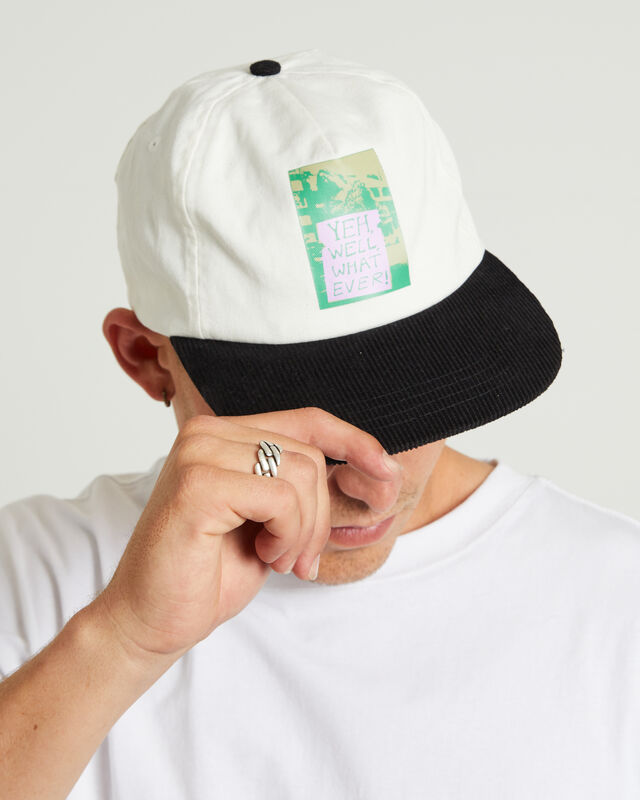 Yeah Well What Snapback Cap in Thrift White/Black, hi-res image number null