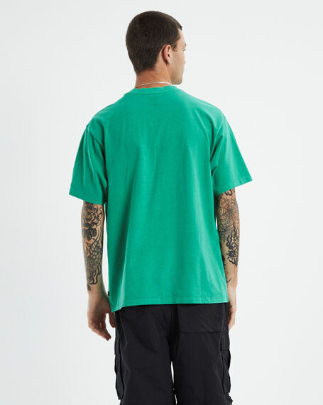 Red Tab Vintage T-Shirt Jelly Bean Garment Dye Green