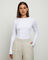 Luxe Knitted Long SLeeve Top in White