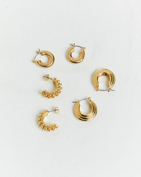 14K Gold Plated Yasmin Earring Pack