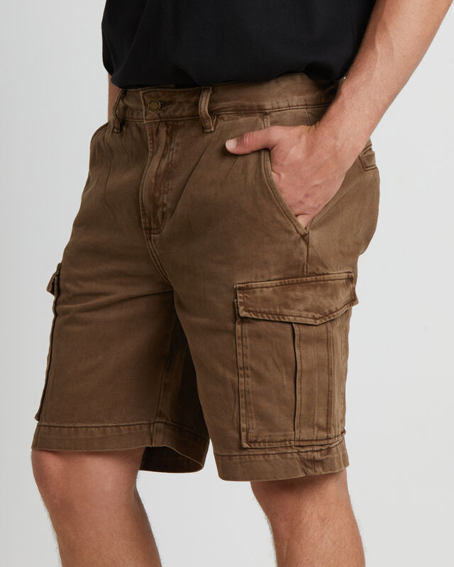 Ezy Trade Cargo Shorts in Brown, hi-res image number null