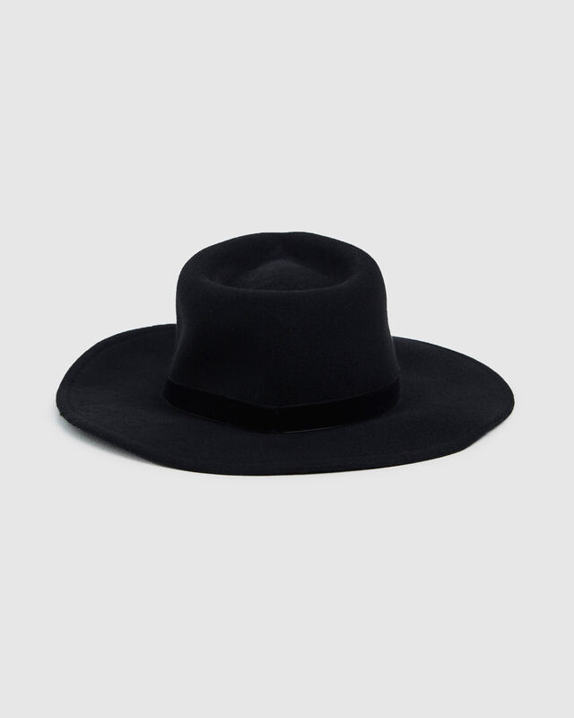 Amara Felt Hat Black, hi-res image number null
