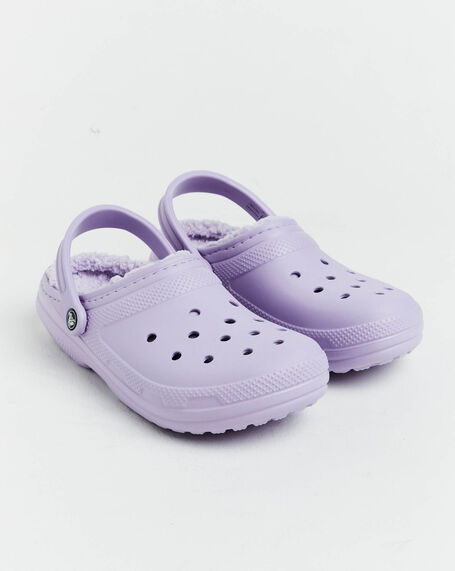 Classic Lined Clogs in Lavender Purple