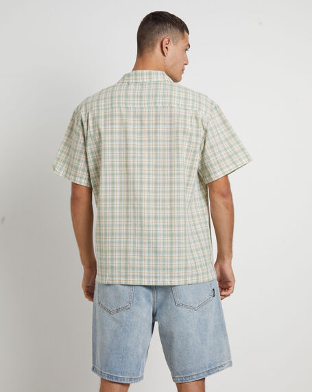 Chessy Check Short Sleeve Shirt in Green