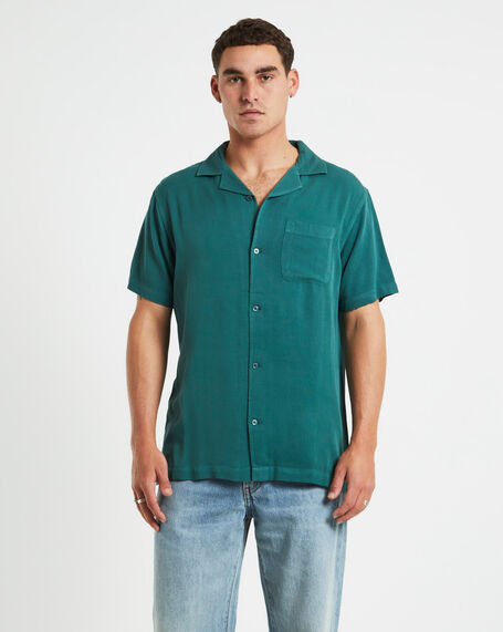 Reckoner Short Sleeve Resort Shirt Forest Green