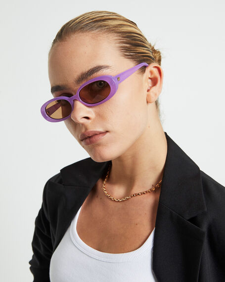 Outta Love Milky Digital Sunglasses Lavender/Light Brown Mono