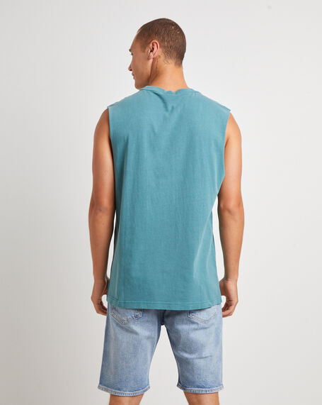 Fragment Muscle Tee in Teal