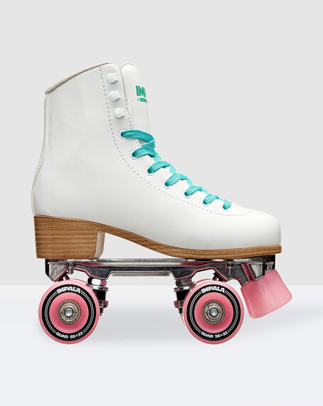 Quad Roller Skates White
