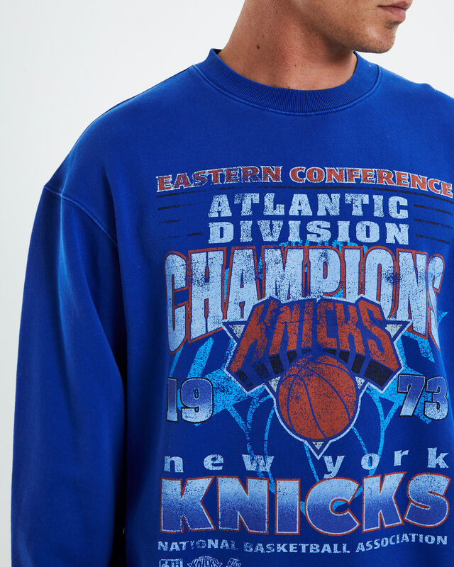 Conference Champions Crewneck New York Knicks Royal Blue, hi-res image number null