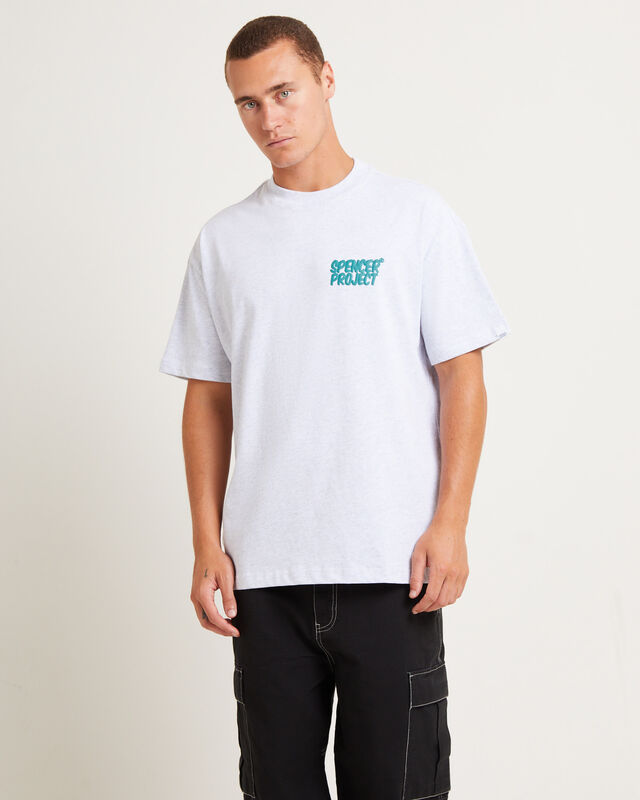 Puffy Short Sleeve T-Shirt in Frost Marle, hi-res image number null