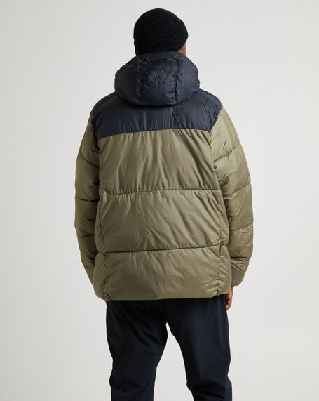 Puffect Hooded Jacket Stone Green