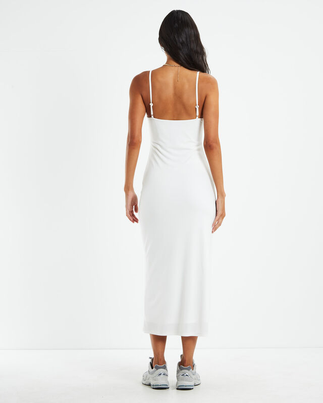 Marissa Slinky Keyhole Dress Off White, hi-res image number null