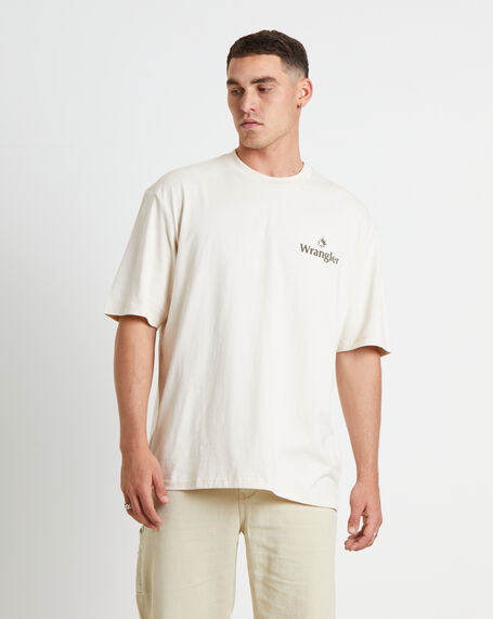 Sun Yung Slacker Short Sleeve T-Shirt in Ecru