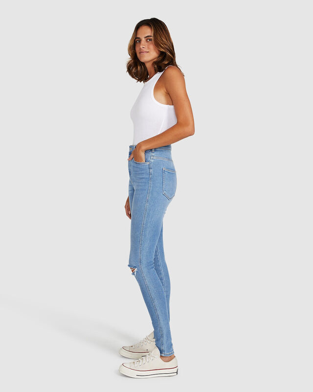 Moxy Ripped Jeans Light Blue, hi-res image number null