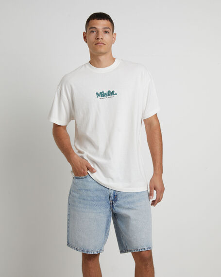 Groomy Short Sleeve T-Shirt in Pigment Thrift White