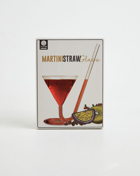 Martini Glass With Straw