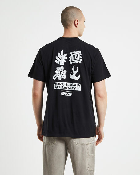 Global Acts 50-50 Short Sleeve T-shirt Pitch Black
