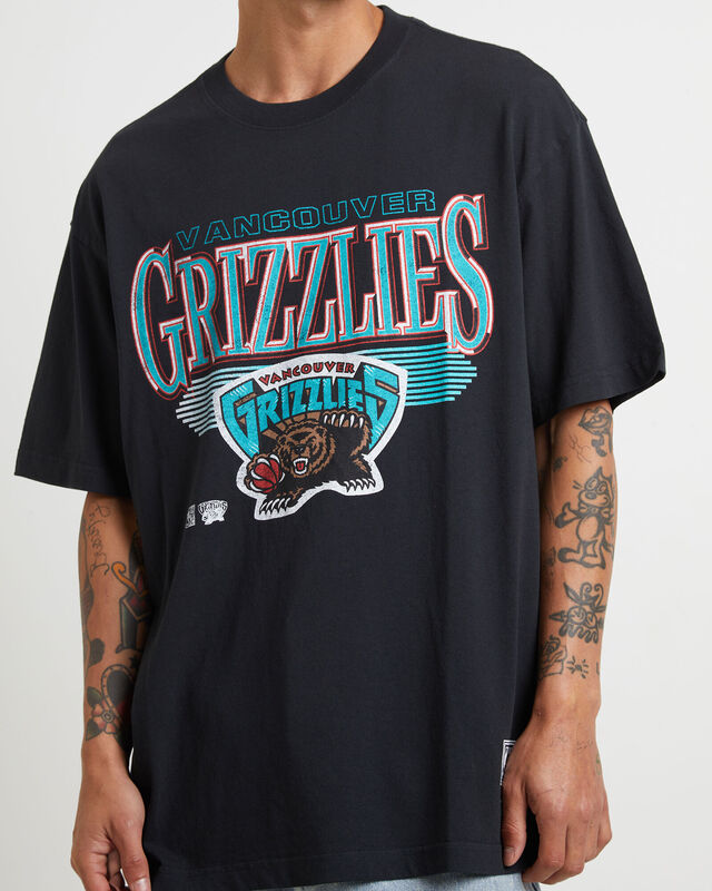 Underscore Grizzlies Short Sleeve T-Shirt in Black, hi-res image number null