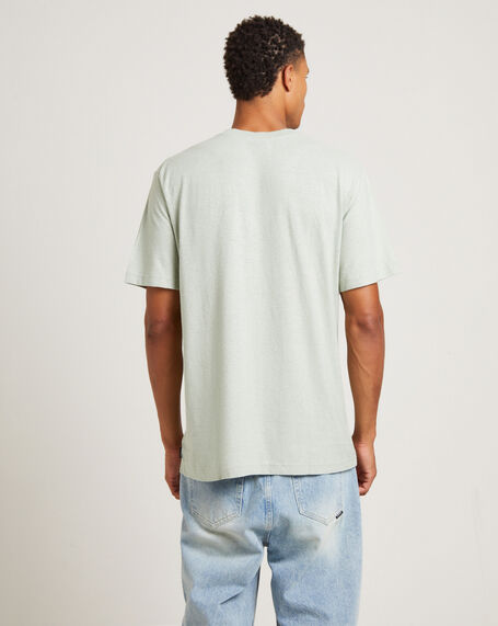 Proclaim Hemp Retro Fit Short Sleeve T-Shirt in Eucalyptus