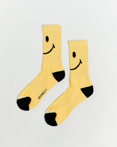 Smiley Oversized Socks Sunshine Yellow