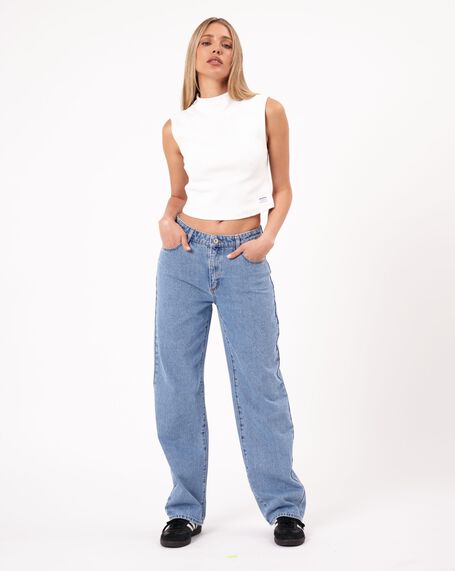 95 Mid Baggy Denim Jeans Gigi Blue