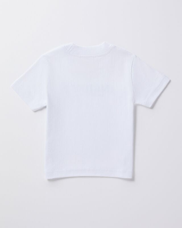 Boys Atom Short Sleeve T-Shirt in White, hi-res image number null