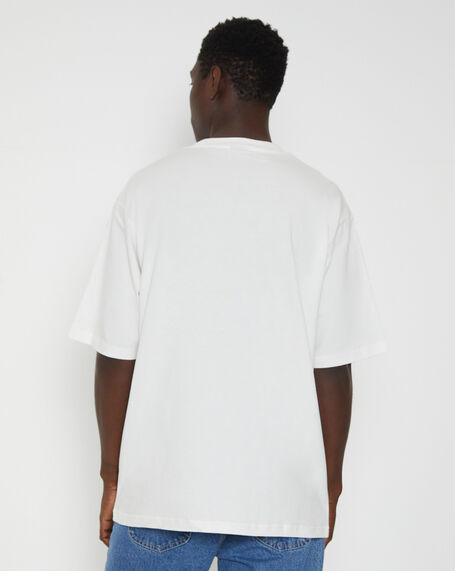 Column Baggy Short Sleeve T-Shirt in Vintage White