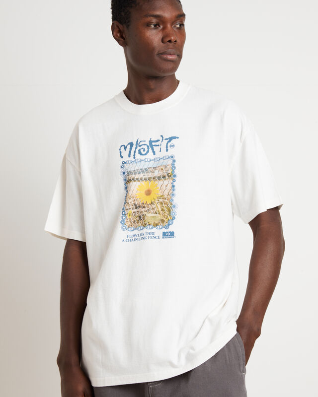 Budding Best 50-50 Short Sleeve T-Shirt in Thrift White, hi-res image number null