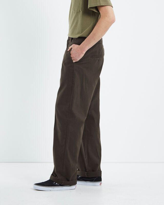 DICKIES 852 Loose Twill Pants Chocolate Brown | General Pants