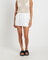 Nixie Mini Linen Skirt in White