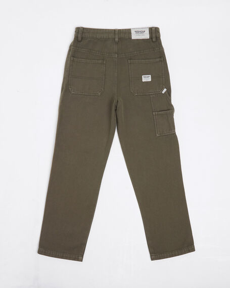 Teen Boys Carpenter Pant in Faded Military