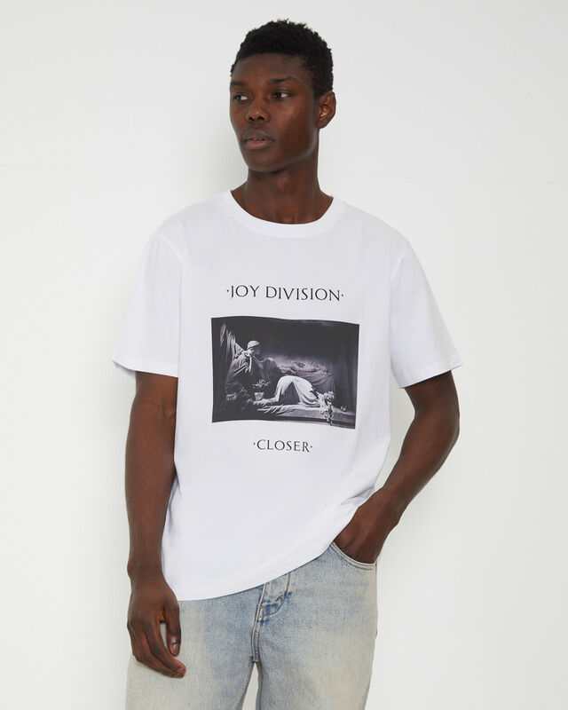 Joy Division Closer Band T-Shirt in White, hi-res image number null