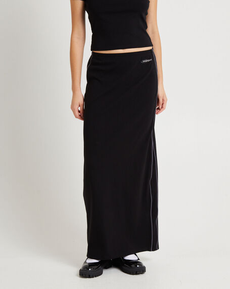 Pitch Piped Jersey Skirt