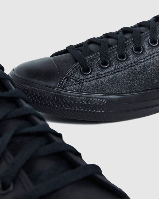 Chuck Taylor All Star Lo Leather Sneakers Mono Black, hi-res image number null