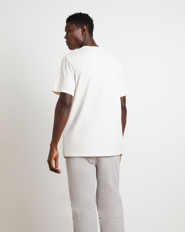 Short Sleeve Heritage Patch Pocket T-Shirt in Gardenia White, hi-res image number null