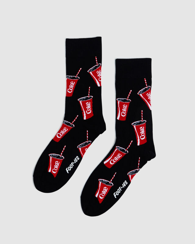 Coke Summer Sip Socks 2 Pack Assorted, hi-res