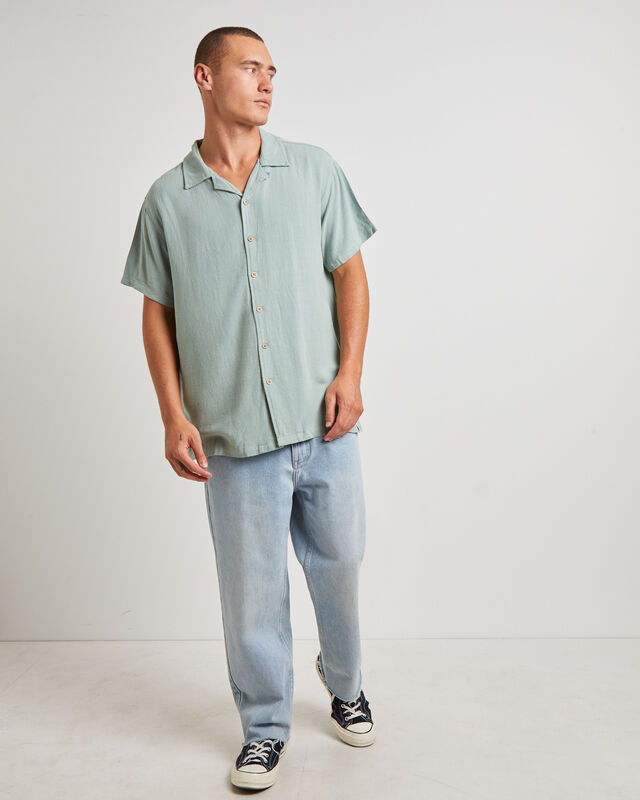 Ernie Resort Short Sleeve Shirt in Seagrass, hi-res image number null