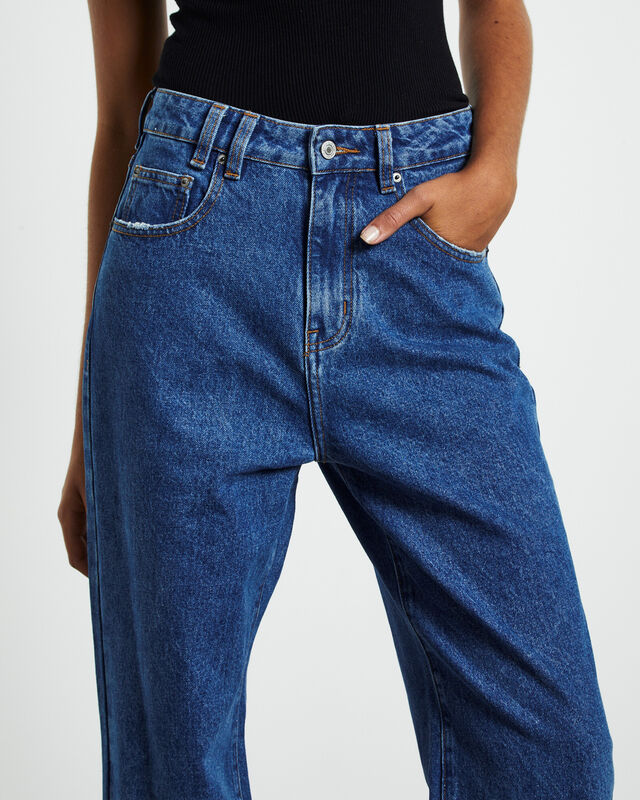 Bobby Baggy Dad Jeans in Moody Blue, hi-res image number null