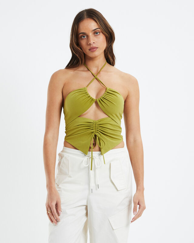 Betty Butterfly Slinky Top Green, hi-res image number null